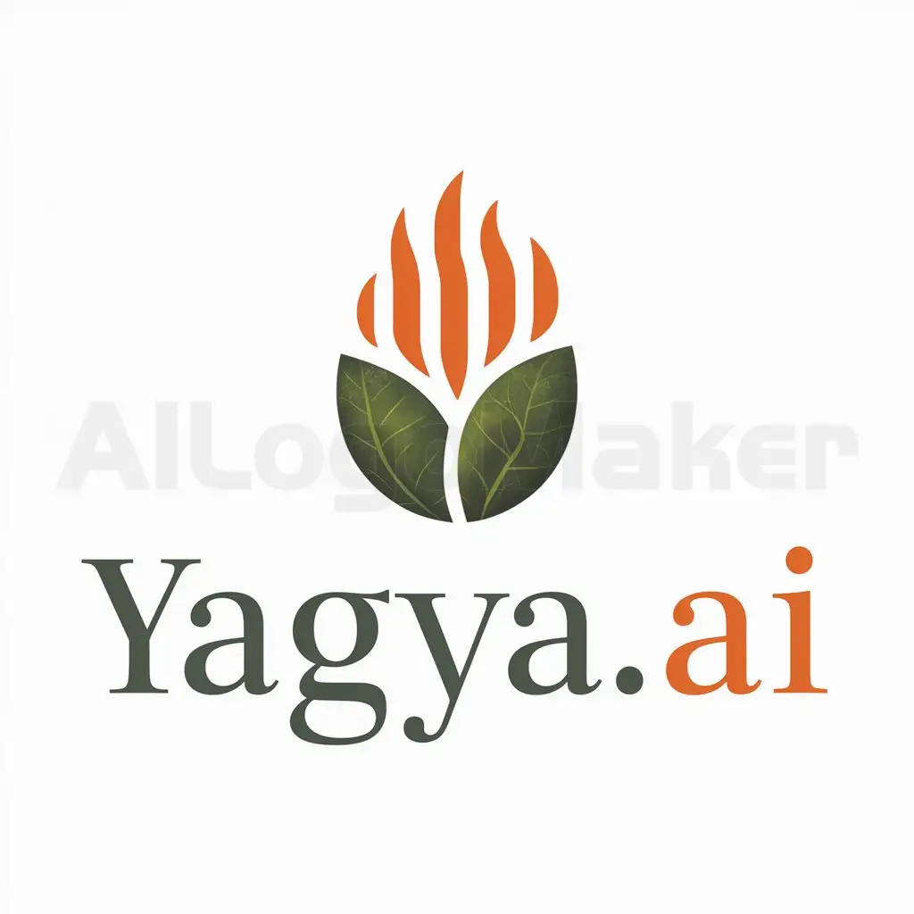 Logo-Design-for-Yagyaai-Earthy-Green-Seed-with-Flames-and-Serif-Typography