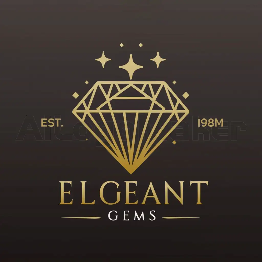 LOGO-Design-For-Elegant-Gems-Brilliant-and-Moderate-Symbol-for-the-Jewelry-Industry