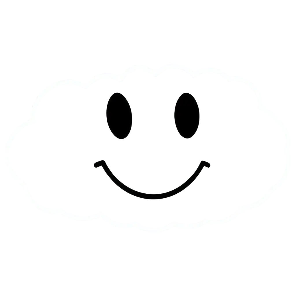 smiley cloud cartoon
