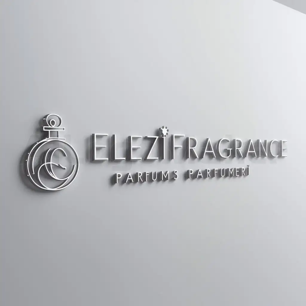 a logo design,with the text "Elezifragrance", main symbol:Parfums parfumeri,Moderate,clear background
