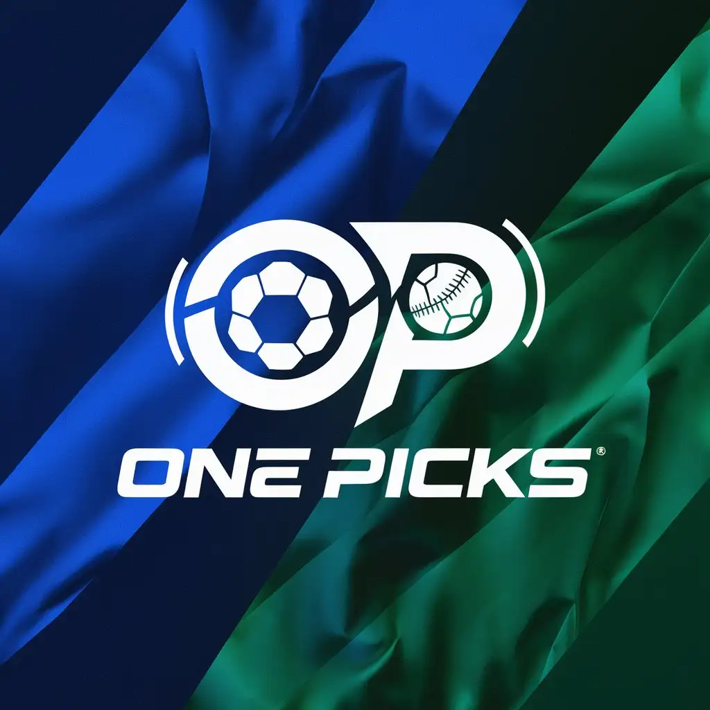 un logo de una pagina llamada one picks que sea sobre deportes