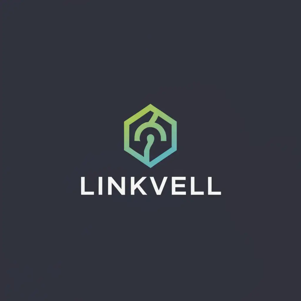 a logo design,with the text "Linkvell", main symbol:Person,Minimalistic,be used in Real Estate industry,clear background