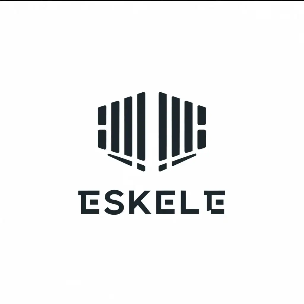 a logo design,with the text "eskele", main symbol:cargo shipping logestic digital Technology,Moderate,be used in logestic industry,clear background