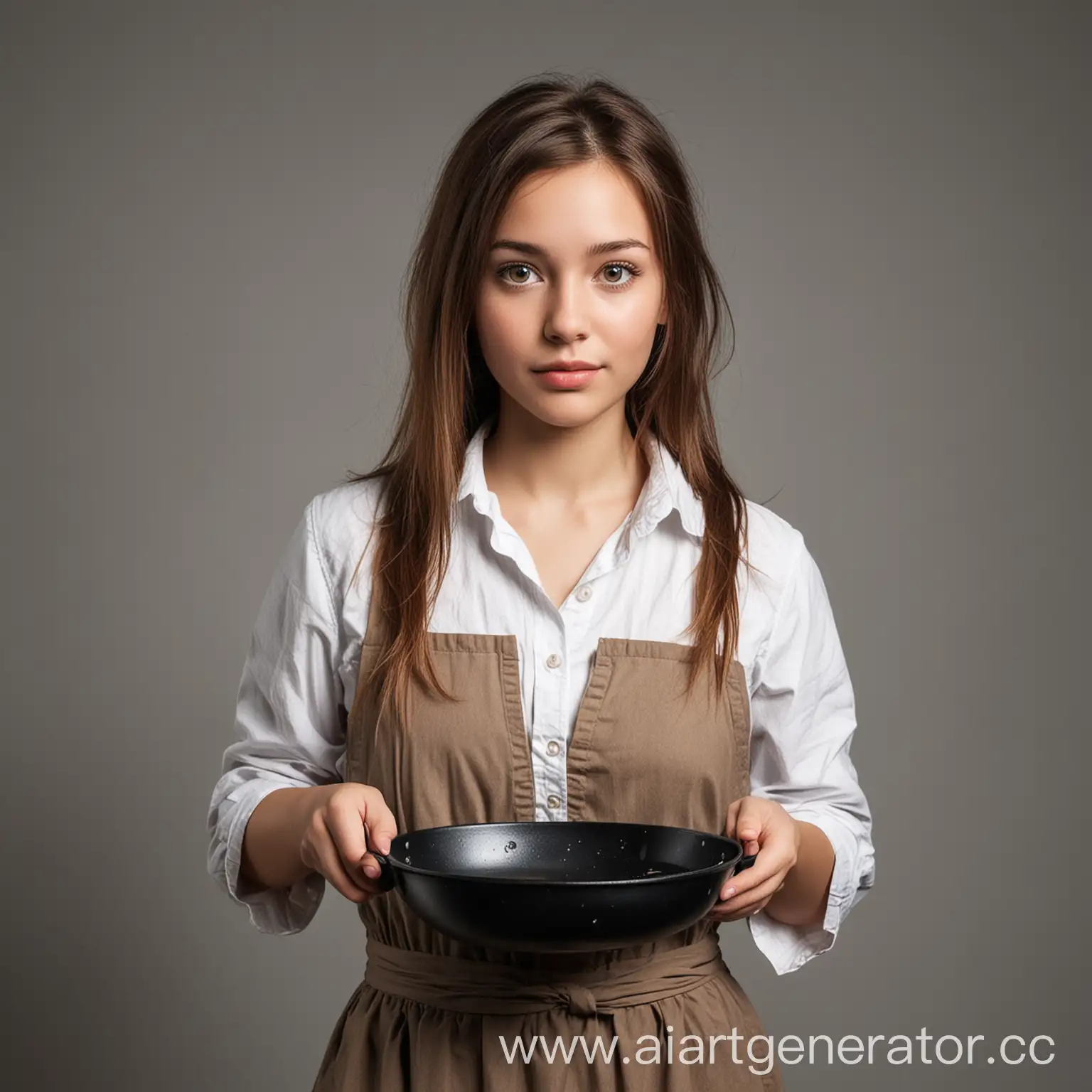 Beautiful-Girl-Cooking-with-a-Frying-Pan-PNG-Image-664x617-Pixels