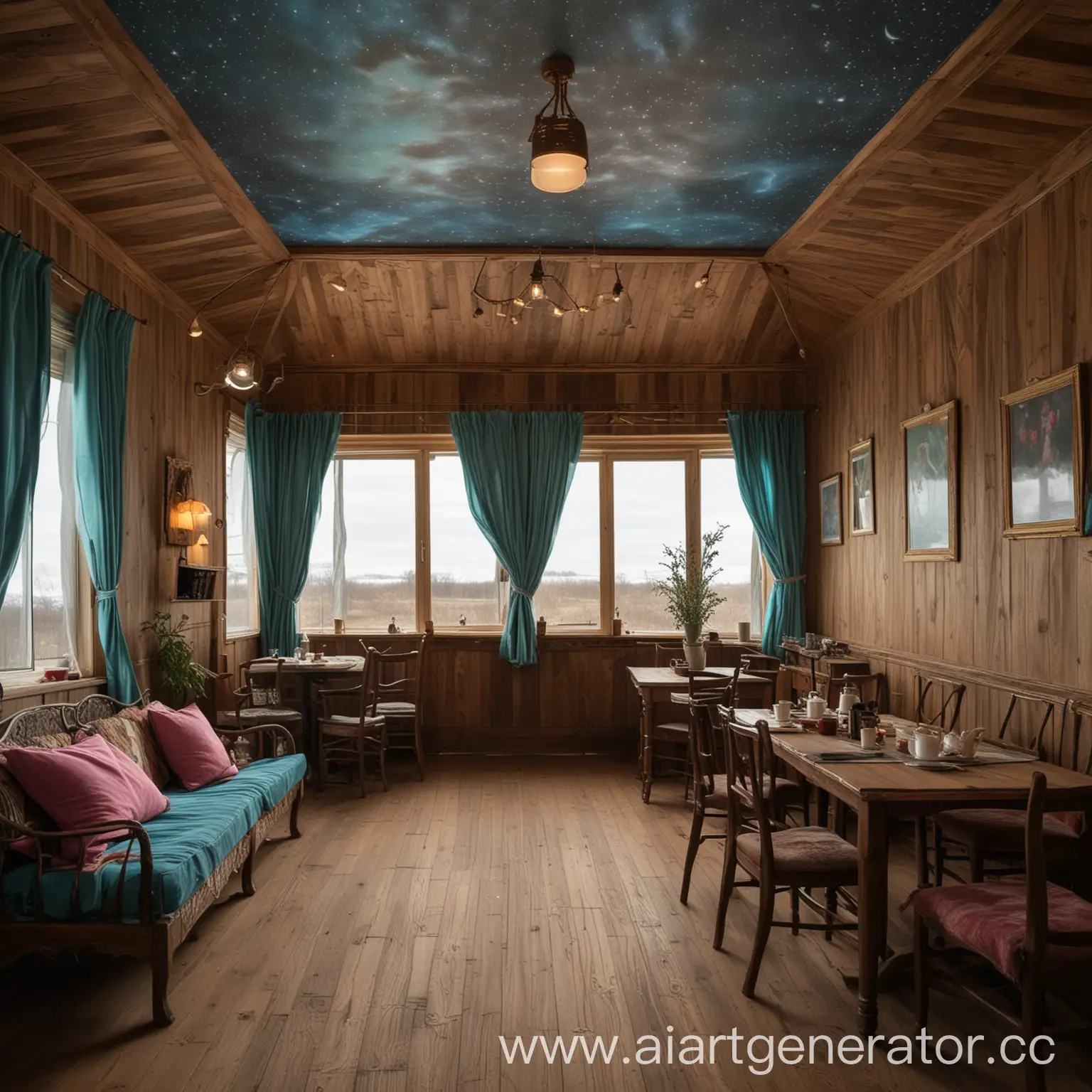 Northern-Style-Caf-Interior-with-Dolgan-Art-and-Tea-Tent