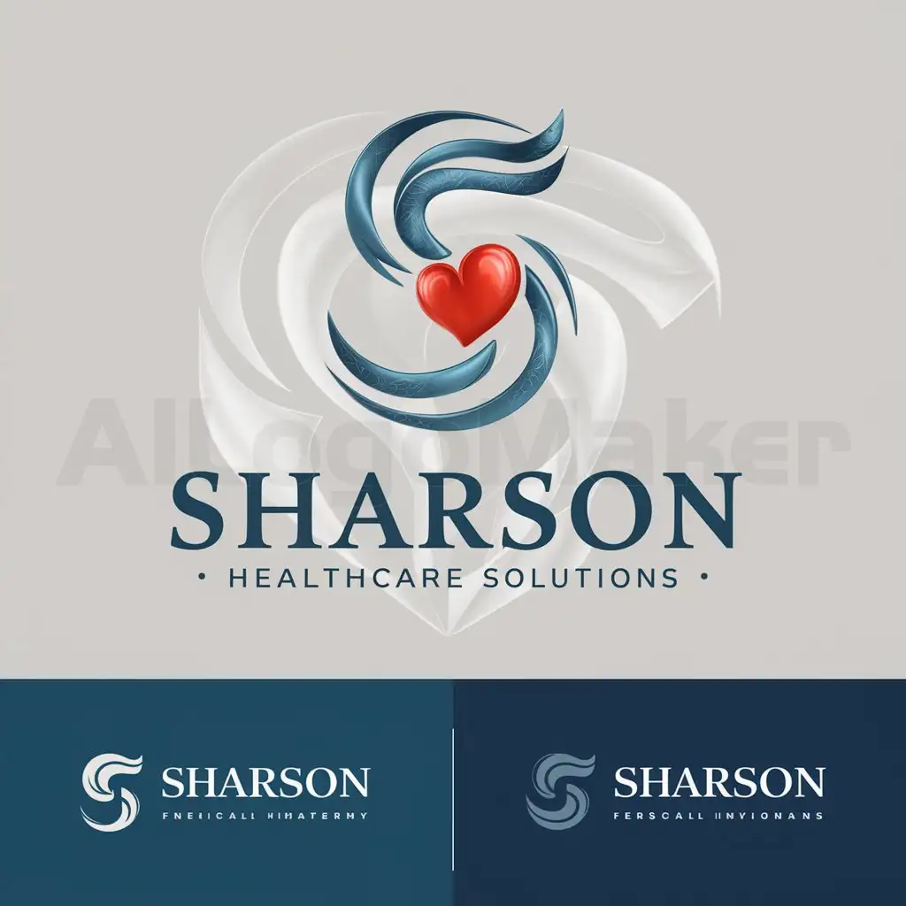 a logo design,with the text "Sharson", main symbol: Logo Design Brief
We are looking for a unique logo design for our Sharson Healthcare Solution company. The company provides hemodialysis services as well as medical supplies to the market. Sharson Health is the first of many companies that we are starting so the focus off the logo should be on "Sharson" as we intend to offer other service companies. For example, Sharson Financial, Sharson Investments etc
Logo Text: Sharson
Logo styles of interest:
Pictorial/Combination Logo: A real-world object (optional text),Moderate,clear background