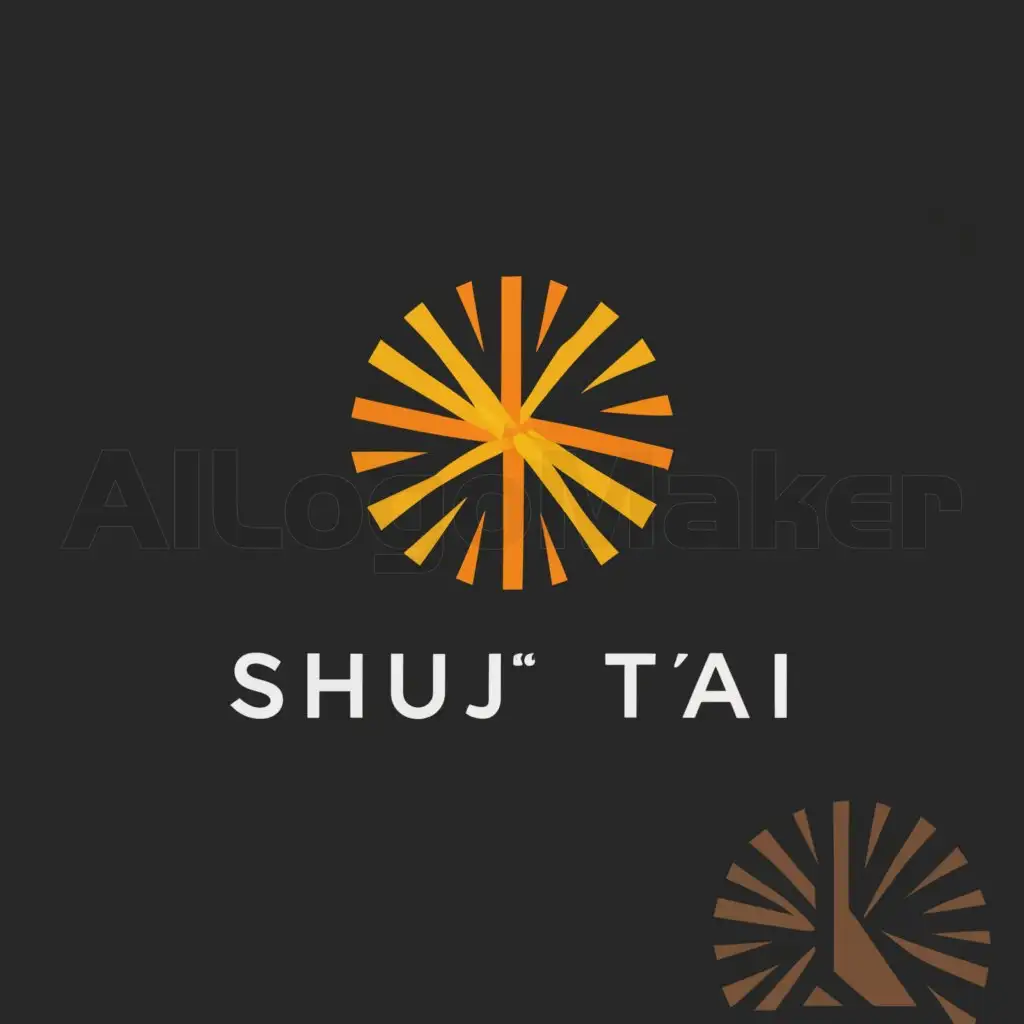 a logo design,with the text "Shuò Tài", main symbol:Sun,Moderate,be used in Real Estate industry,clear background