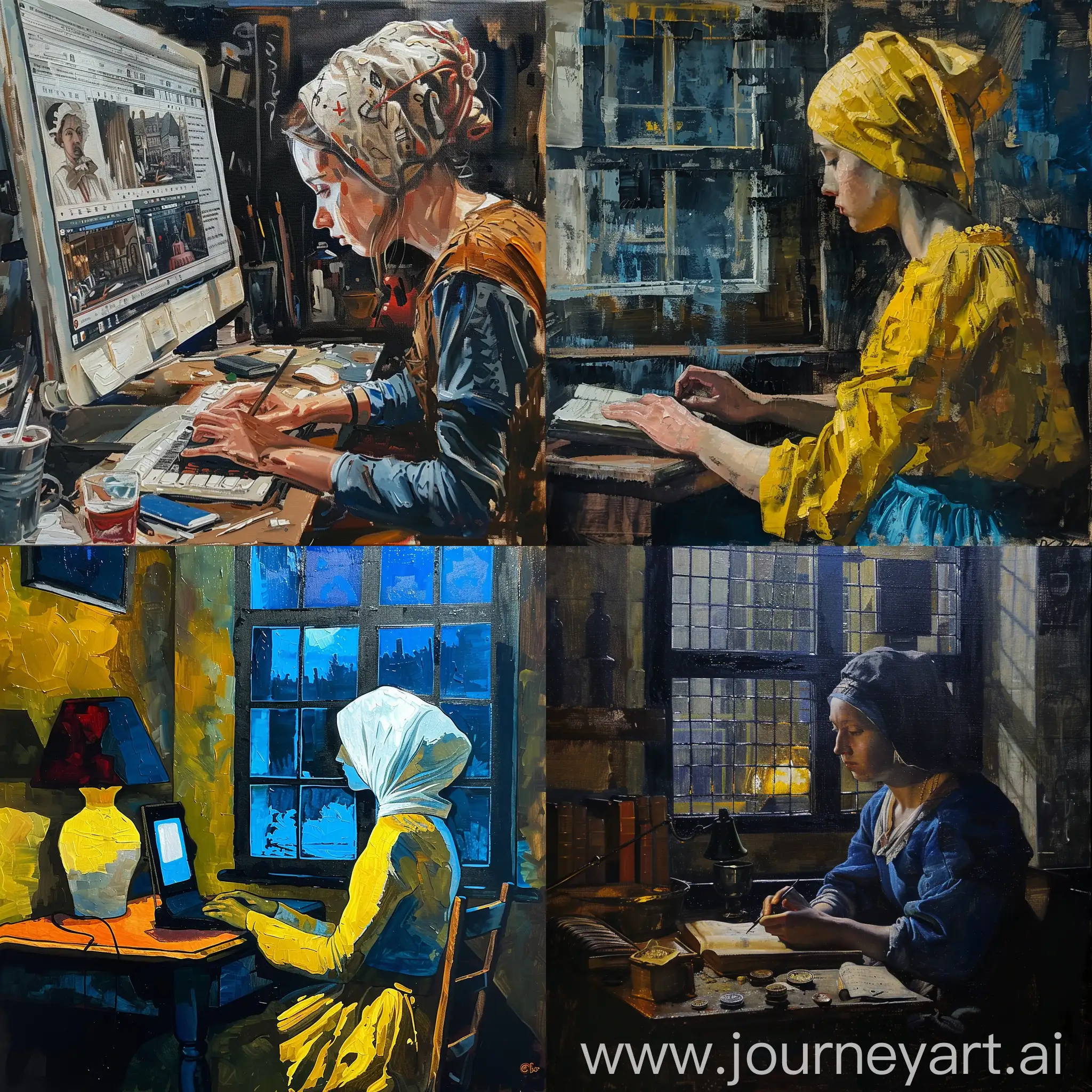 Programmer-in-Vermeer-Delft-Style-Portrait-Painting