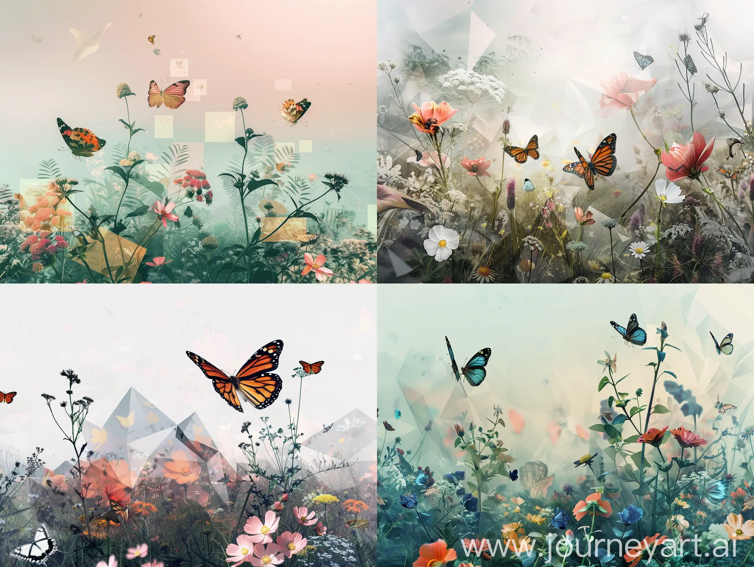 Modern-Summer-Panorama-with-Immortal-Flora-and-Butterflies