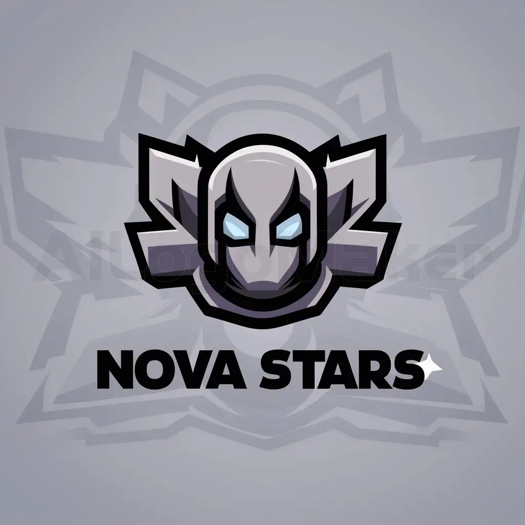 a logo design,with the text "Nova Stars", main symbol:Brawl stars nova,Moderate,be used in Others industry,clear background