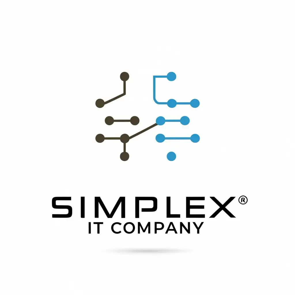 a logo design,with the text "Simplex IT company", main symbol:Technologies,Сложный,be used in Технологии industry,clear background
