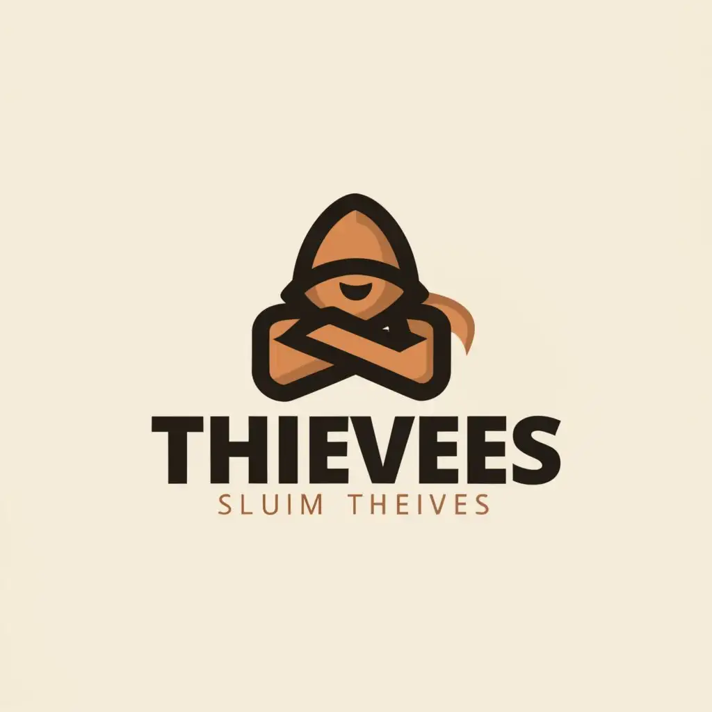 a logo design,with the text "Slum thieves", main symbol:Thief,Moderate,be used in Nonprofit industry,clear background