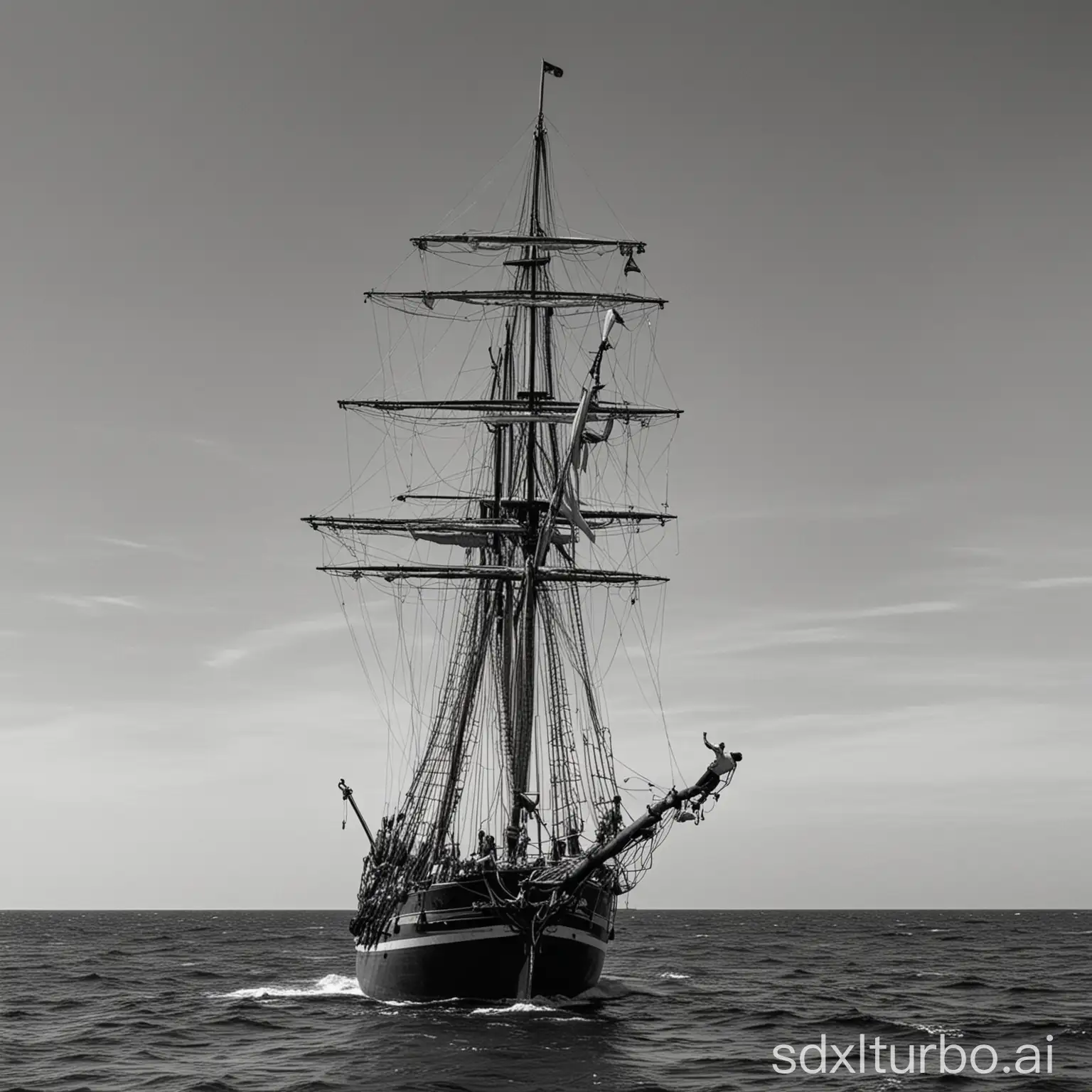 Sailor-Lifting-Mast-to-Save-Captain-on-Ship