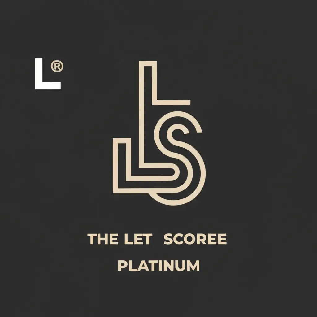 a logo design,with the text "The Let Score Platinum", main symbol:LS,complex,be used in Real Estate industry,clear background