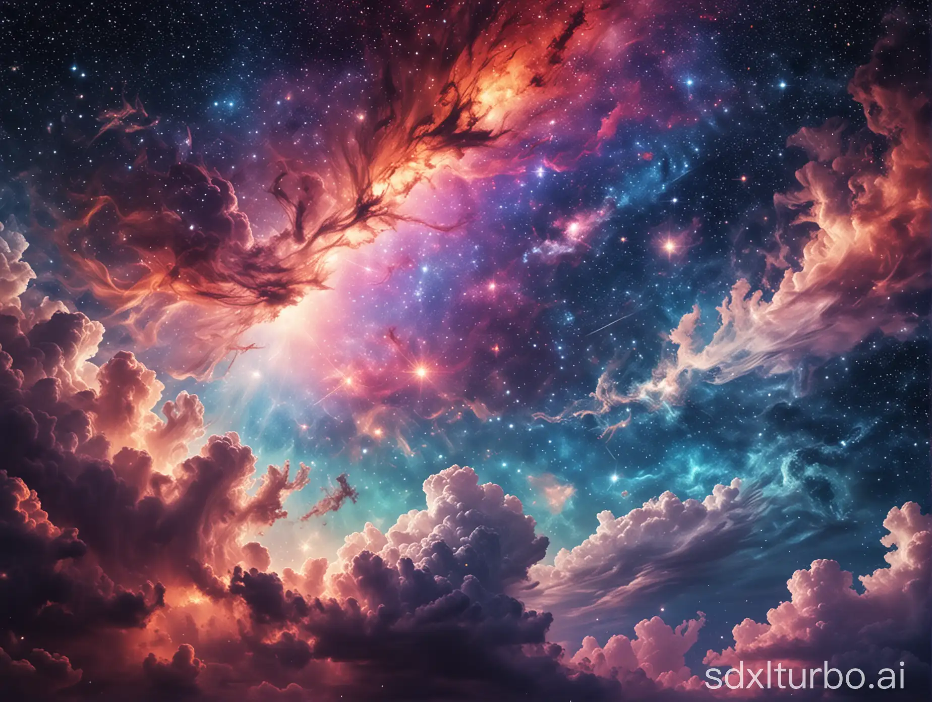 dreamy cosmic sky