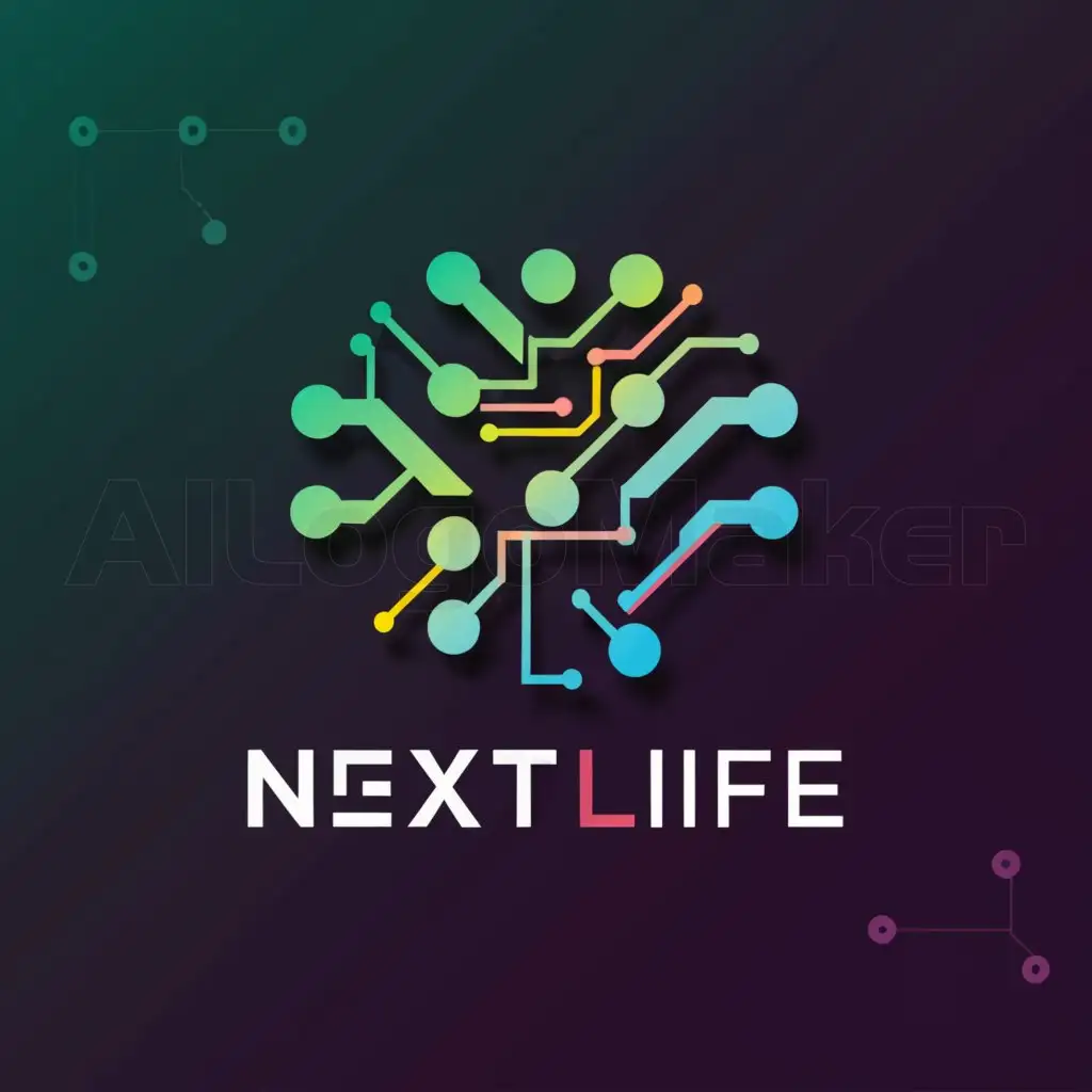 a logo design,with the text "Next life", main symbol:Technologies,complex,be used in Internet industry,clear background