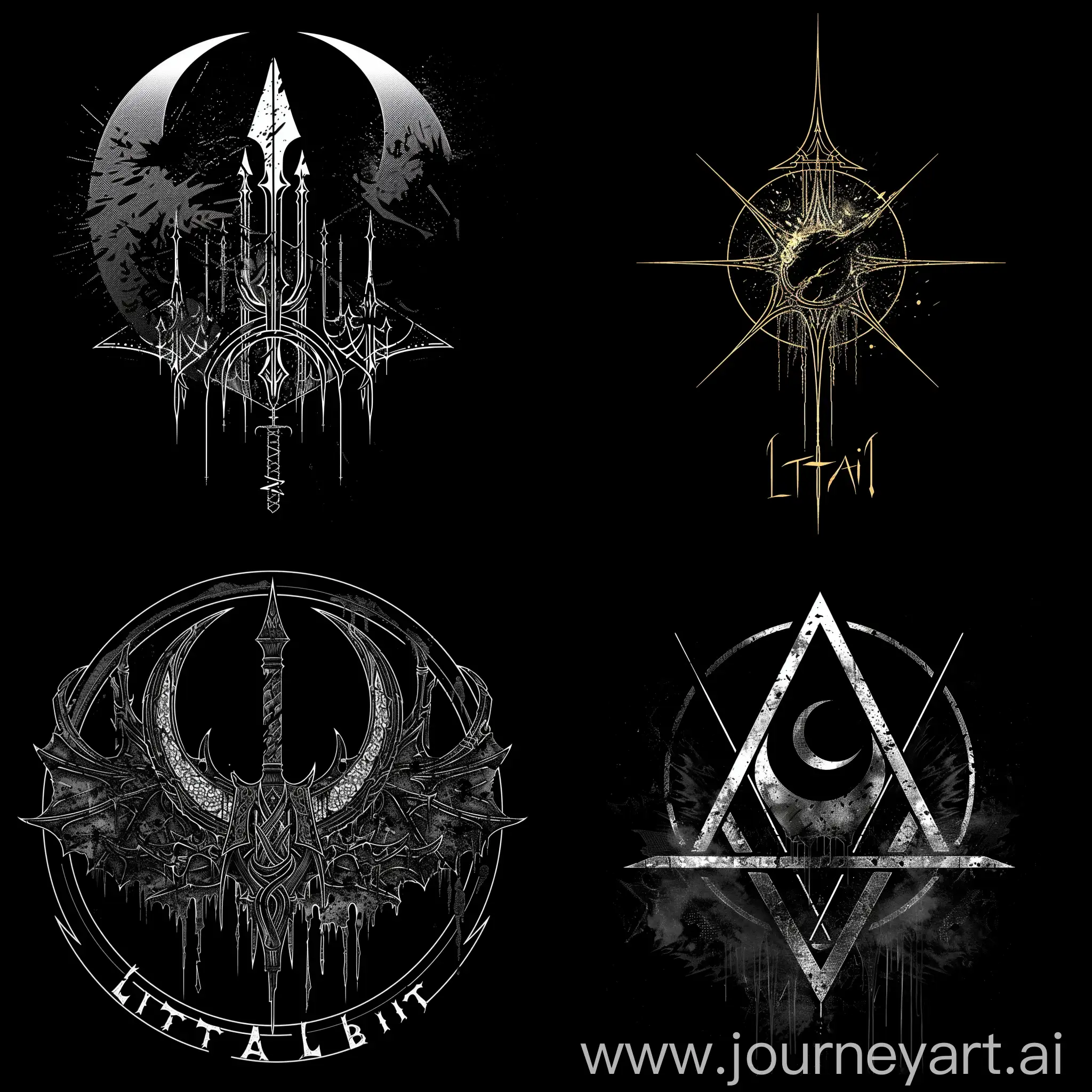 Лёгкая эмблема для Блэк метал группы Lital Bit