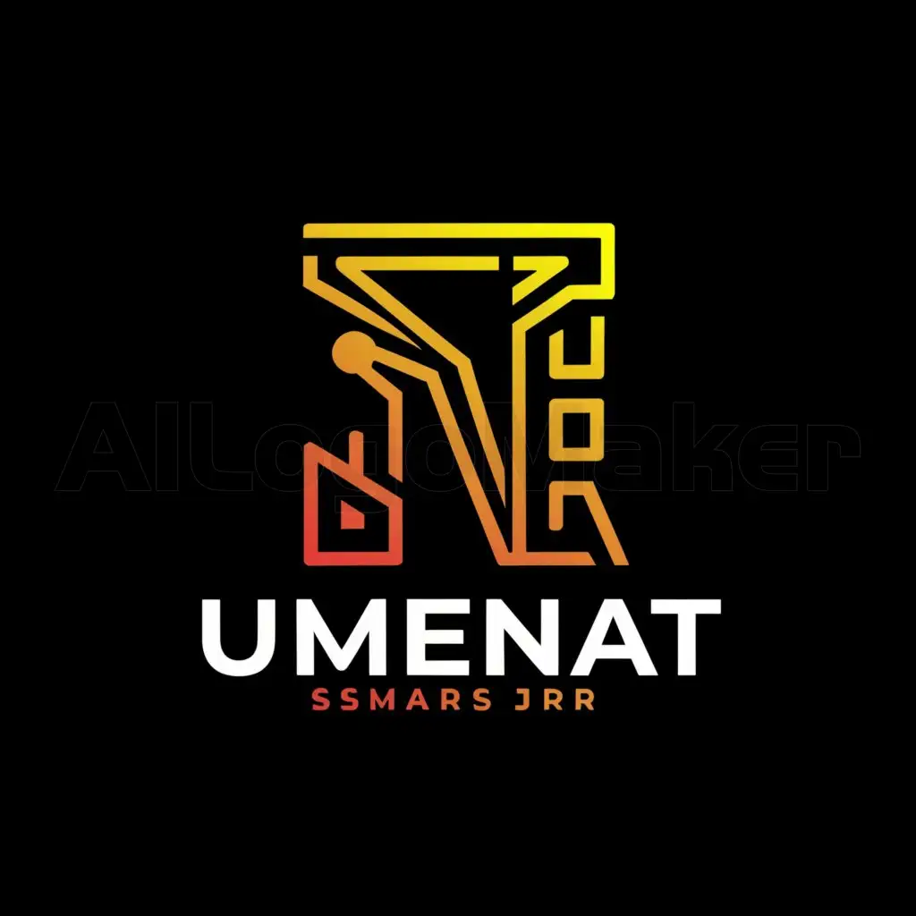 a logo design,with the text "UMEENAT", main symbol:SMARS_JR,complex,be used in Mining industry,clear background