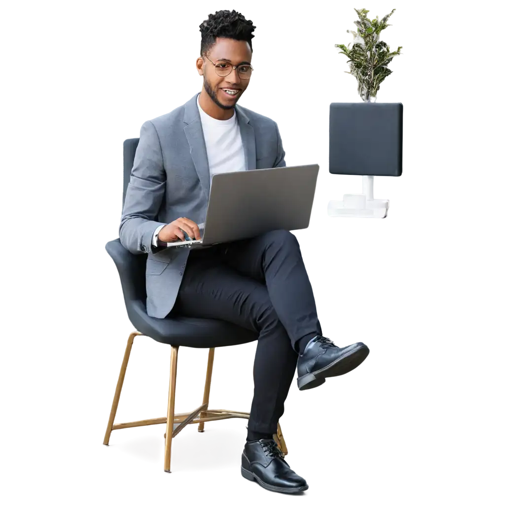 HighQuality-PNG-Image-Black-Man-Seated-at-Computer-Desk