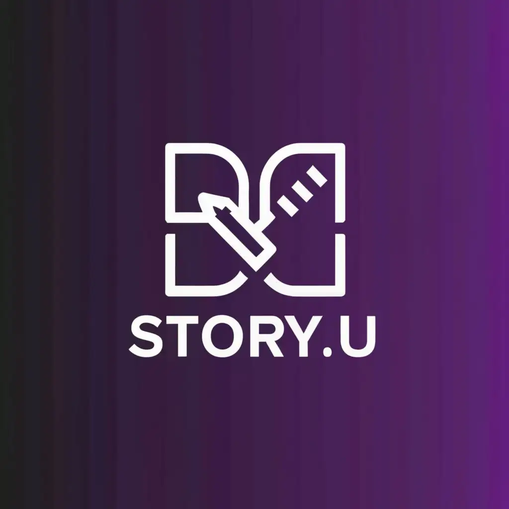 a logo design,with the text "story.u", main symbol:story.u,Moderate,be used in Others industry,clear background