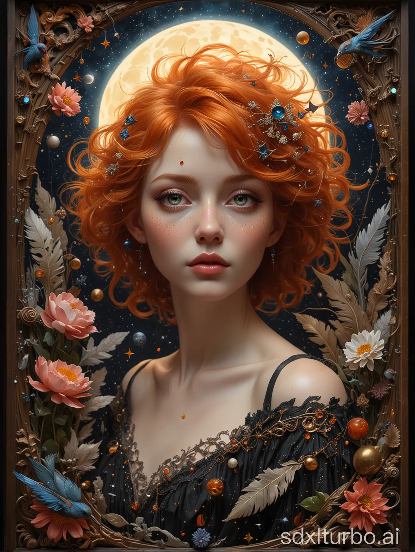 Witchy-Ritualistic-Surrealism-Glowing-GingerHaired-Moonkissed-Fairy-Holding-Moon