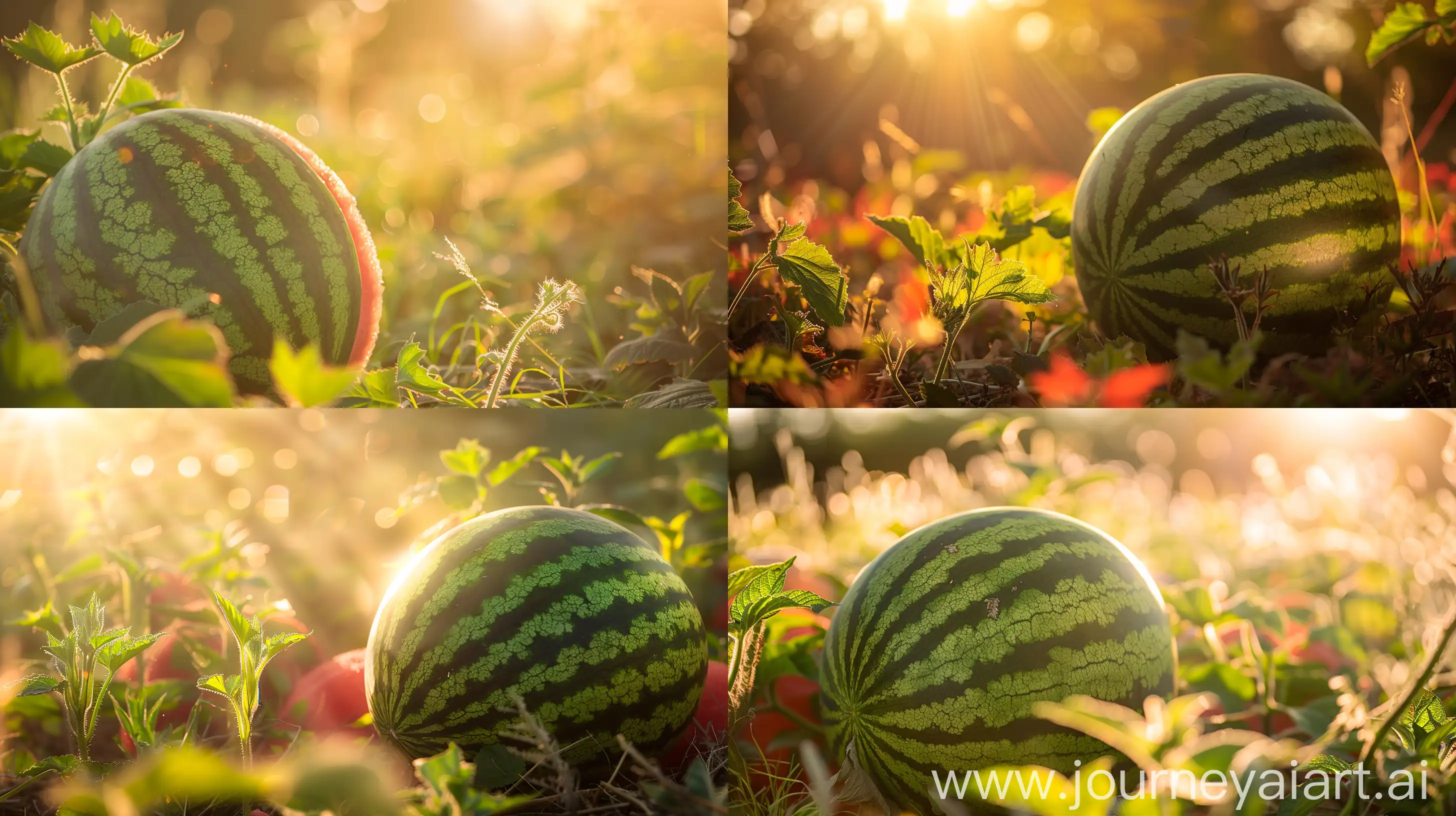Serene-Scene-Capturing-the-Beauty-of-Congo-Watermelon-in-Golden-Light