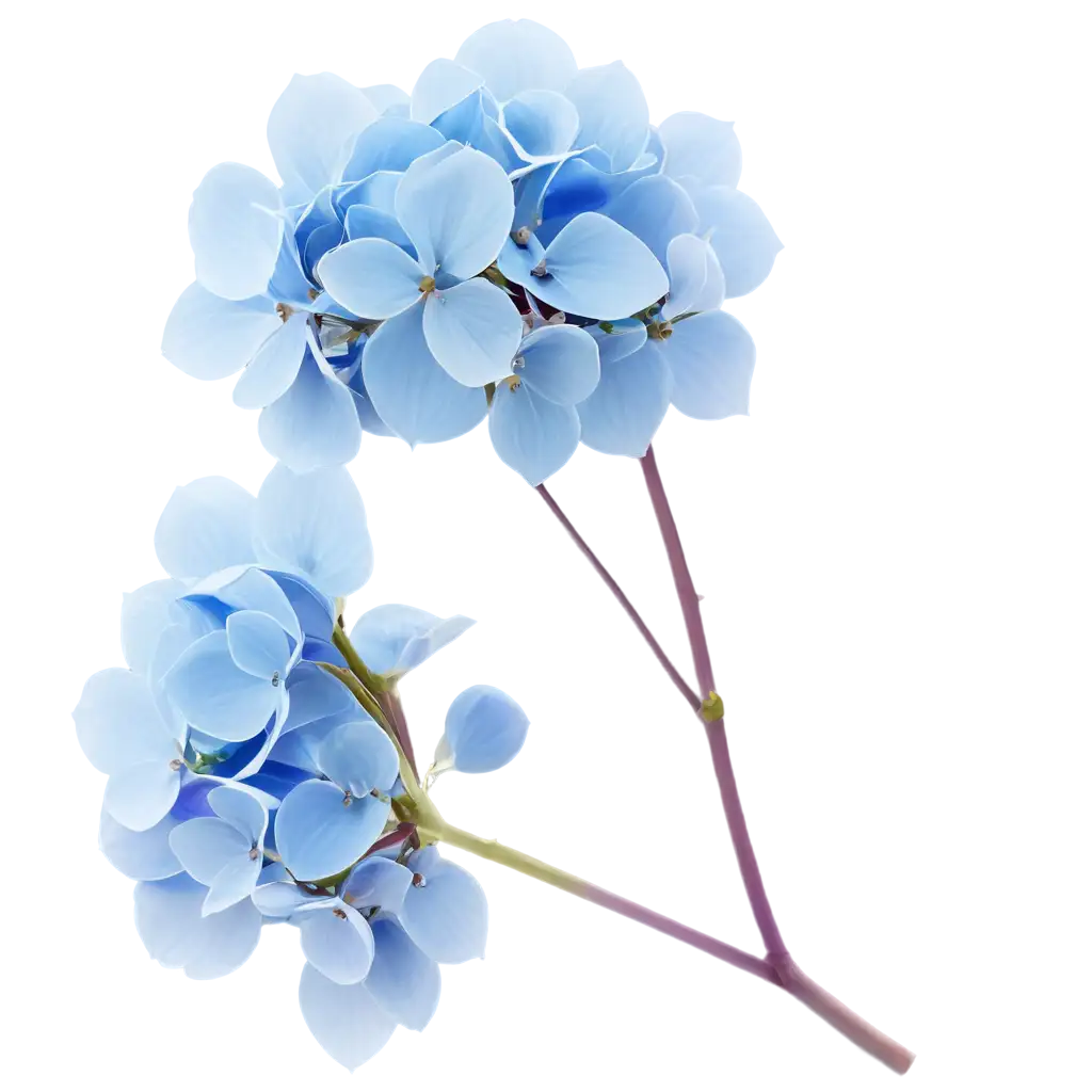 Vibrant-Light-BluePurple-Hydrangea-PNG-Captivating-Floral-Art-for-Digital-Designs