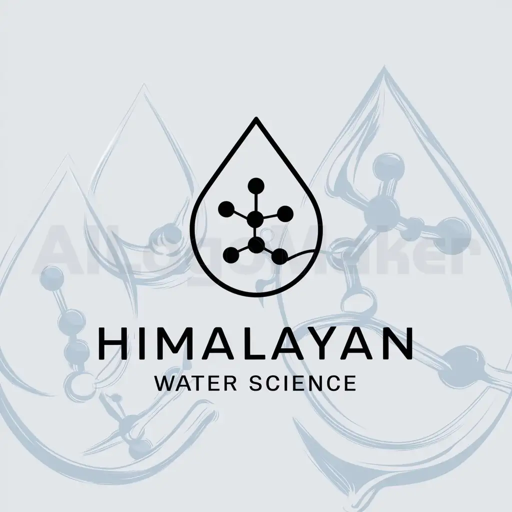 a logo design,with the text "Himalayan Water Science", main symbol:Purity with science ,complex,be used in Others industry,clear background