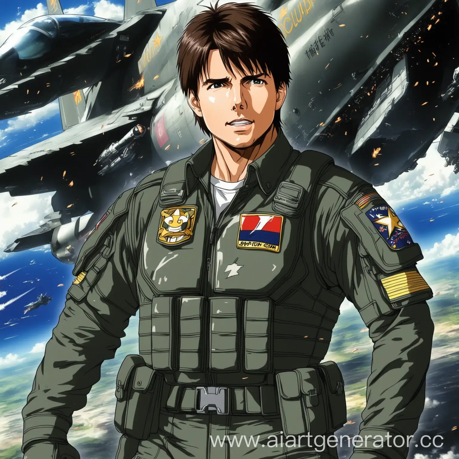 Anime-Tom-Cruise-Cosplay-Vibrant-Portrayal-of-the-Hollywood-Star-in-Japanese-Animation-Style