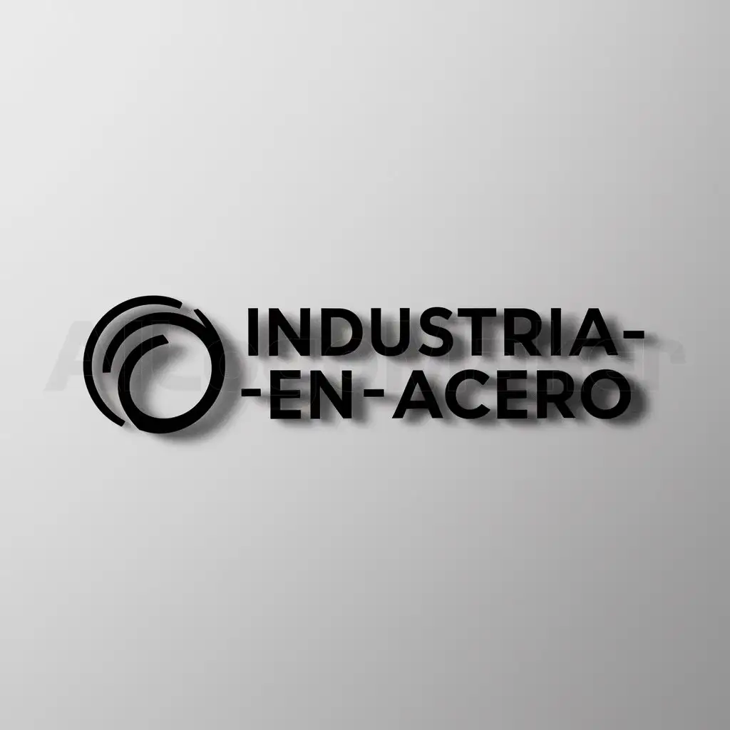a logo design,with the text "industria-en-acero", main symbol:PERALES,Minimalistic,be used in industria industry,clear background