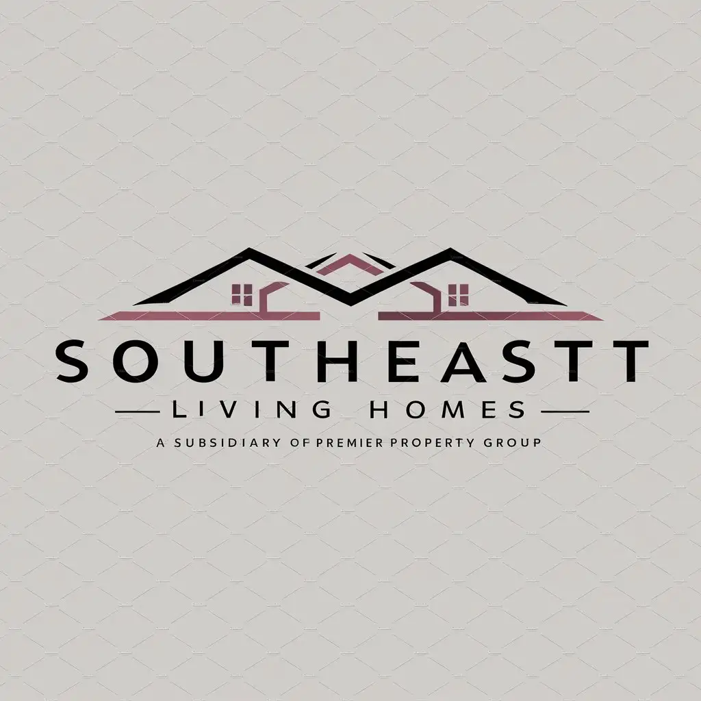a logo design,with the text "Southeast Living Homes", main symbol:a distinct and memorable brand image that aligns with our vision and values while differentiating the subsidiary from the parent company. Premier Property Group builds single-family and multi-family homes in the United States, primarily in the Southeast region. The market is characterized by growing demand for affordable yet quality housing, driven by population growth and urban development in cities across the Southeast. Our target audience includes young families, first-time homebuyers, and investors looking for reliable rental properties. The industry landscape is competitive, focusing on innovative design, sustainable building practices, and community-oriented developments.,complex,be used in Premier Property build industry,clear background