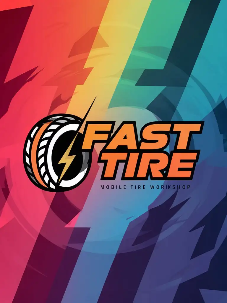 Dynamic Mobile Tire Workshop Logo Fast Tire