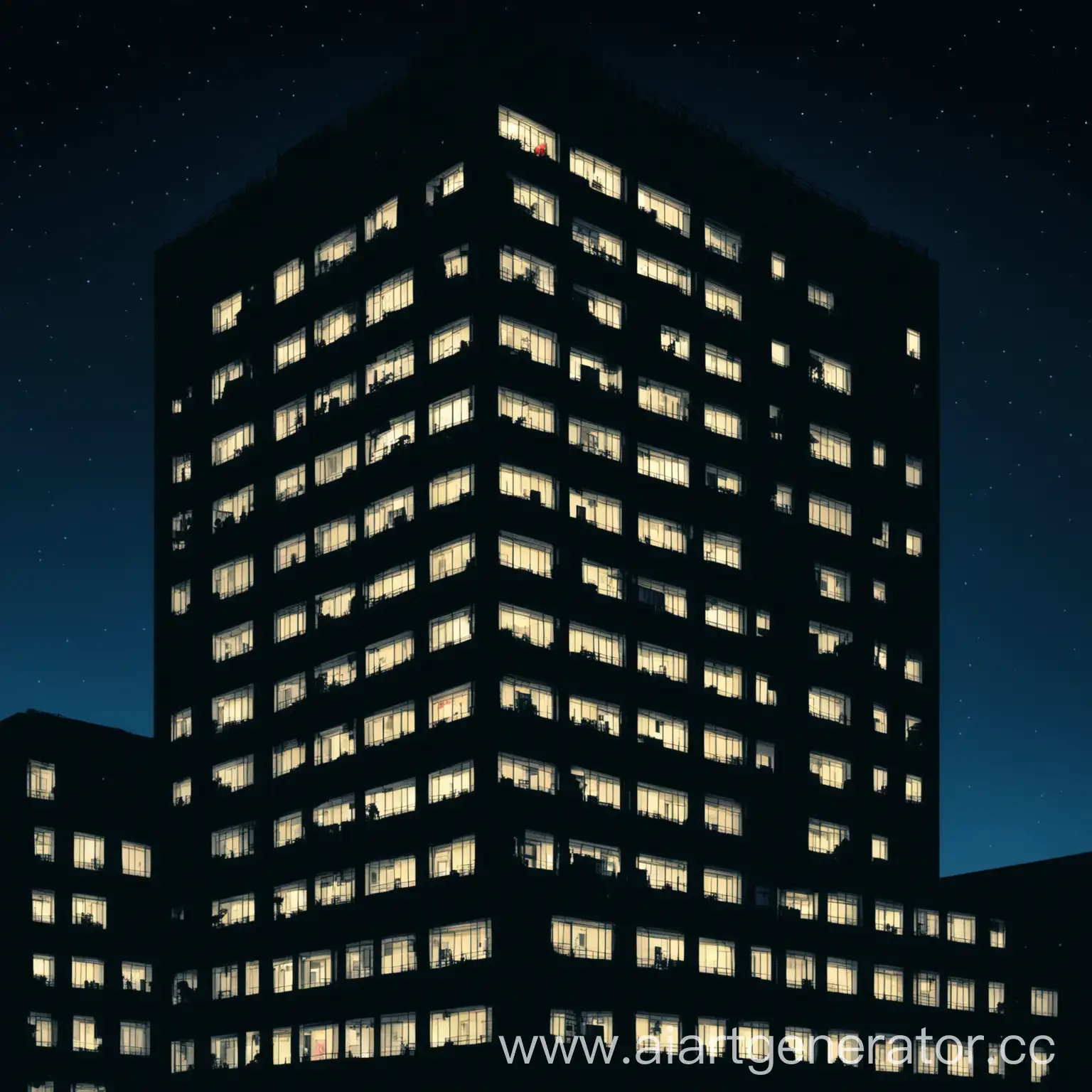 Urban-Skyline-at-Night-MultiStory-Building-Illuminated