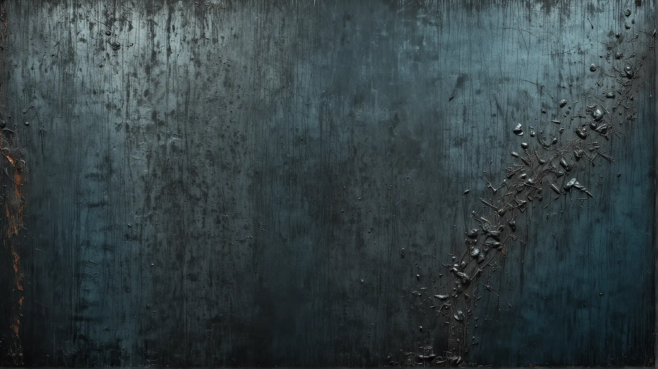 Abstract Burnt Bluish Metal Textures Monochrome Artistic Background