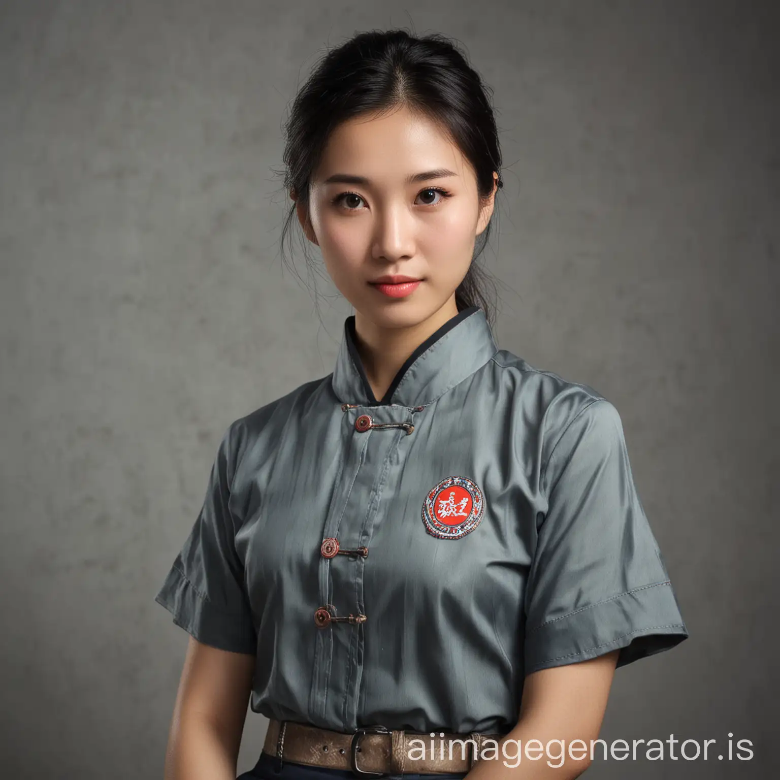 Chinese-Female-in-Guangdong-Province-Traditional-Attire