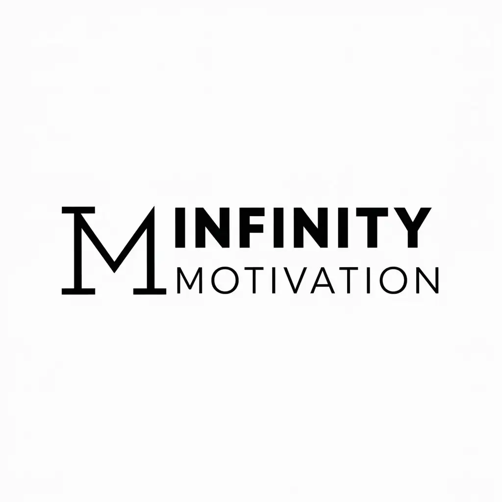 a logo design,with the text "INFINITY MOTIVATION", main symbol:IM,Moderate,be used in Education industry,clear background