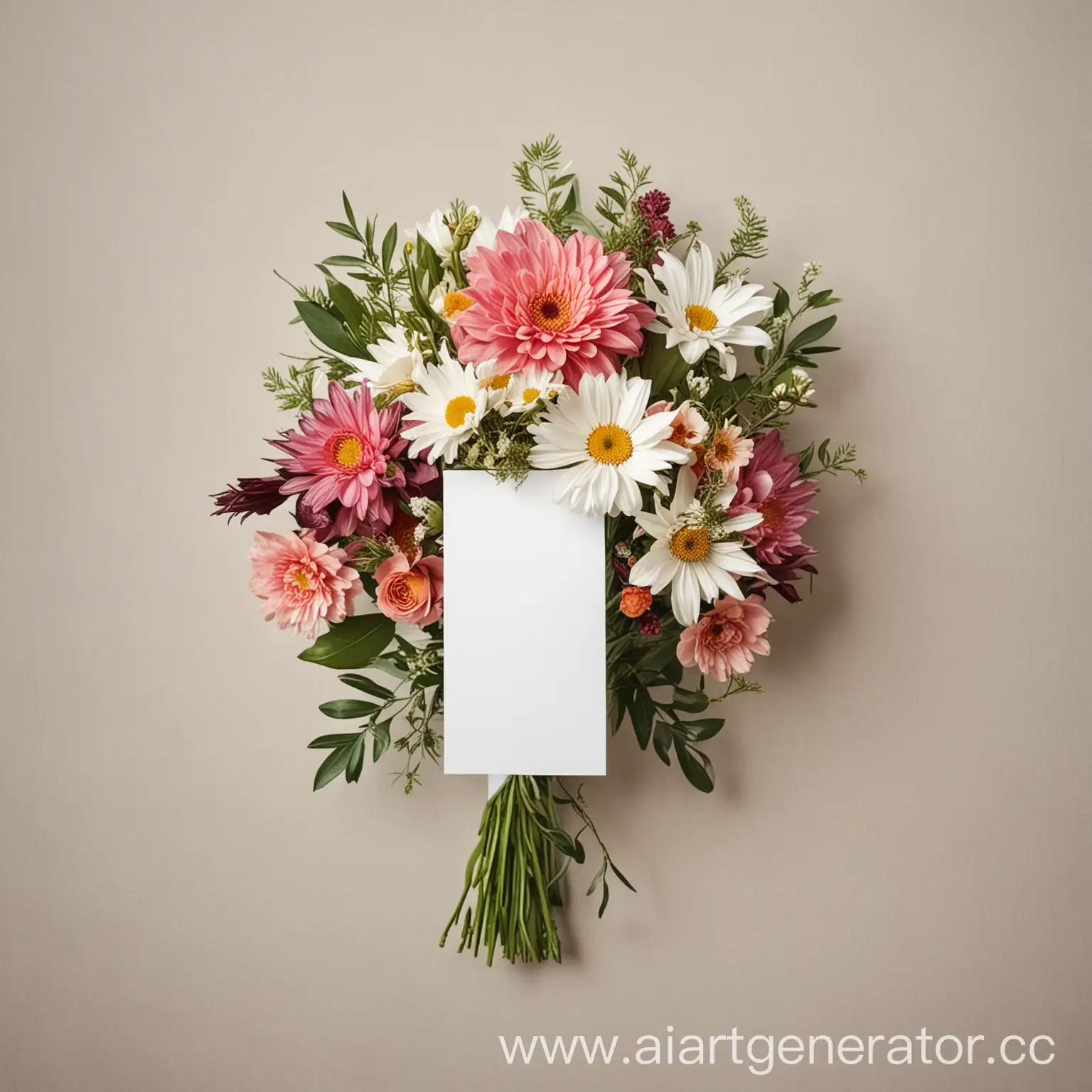 Elegant-Bouquet-of-Flowers-with-Customizable-White-Vertical-Card