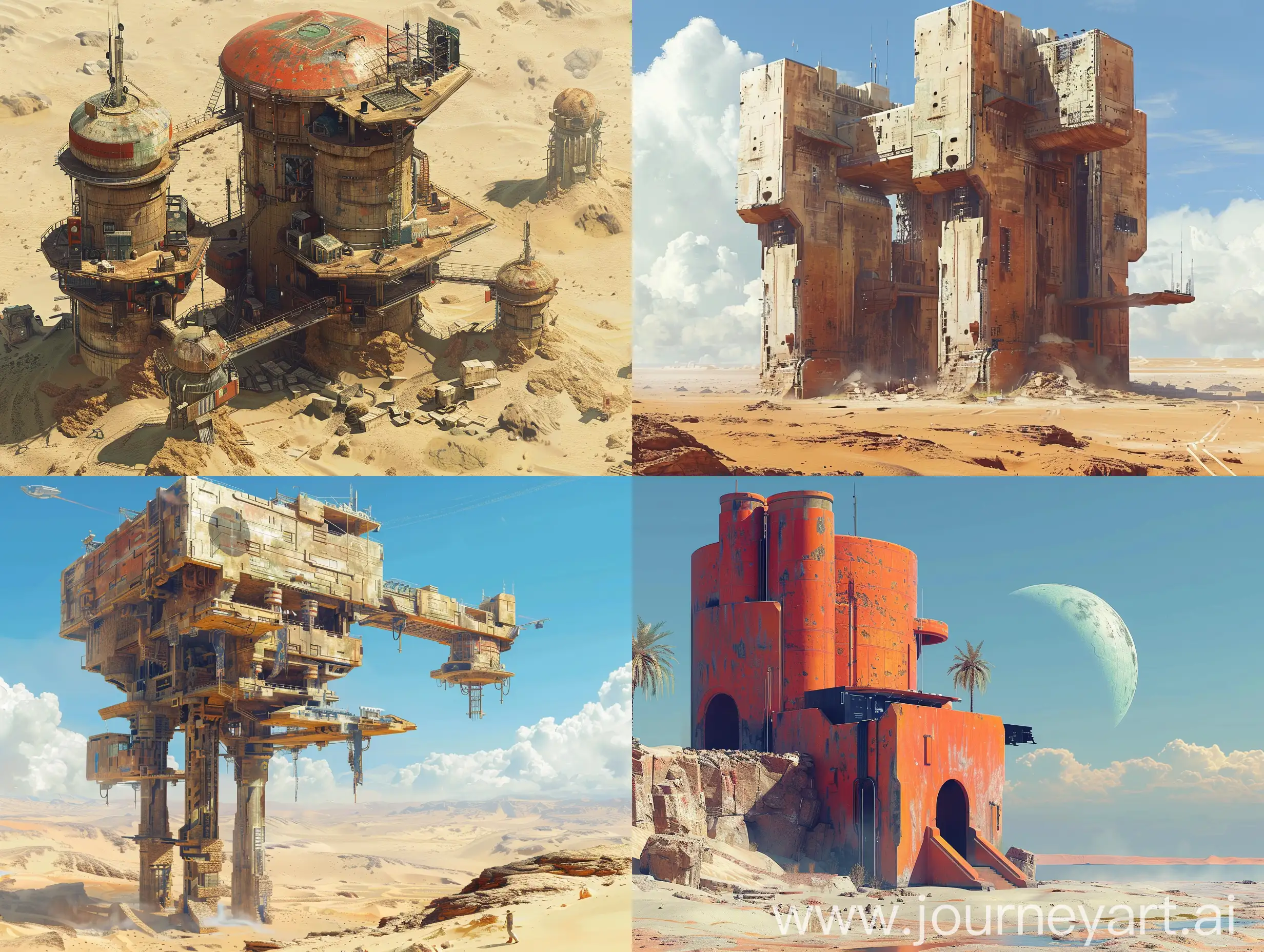 Urban-Outpost-in-Oasis-Terrain-Minimalist-Settlement-with-Towering-Outposts