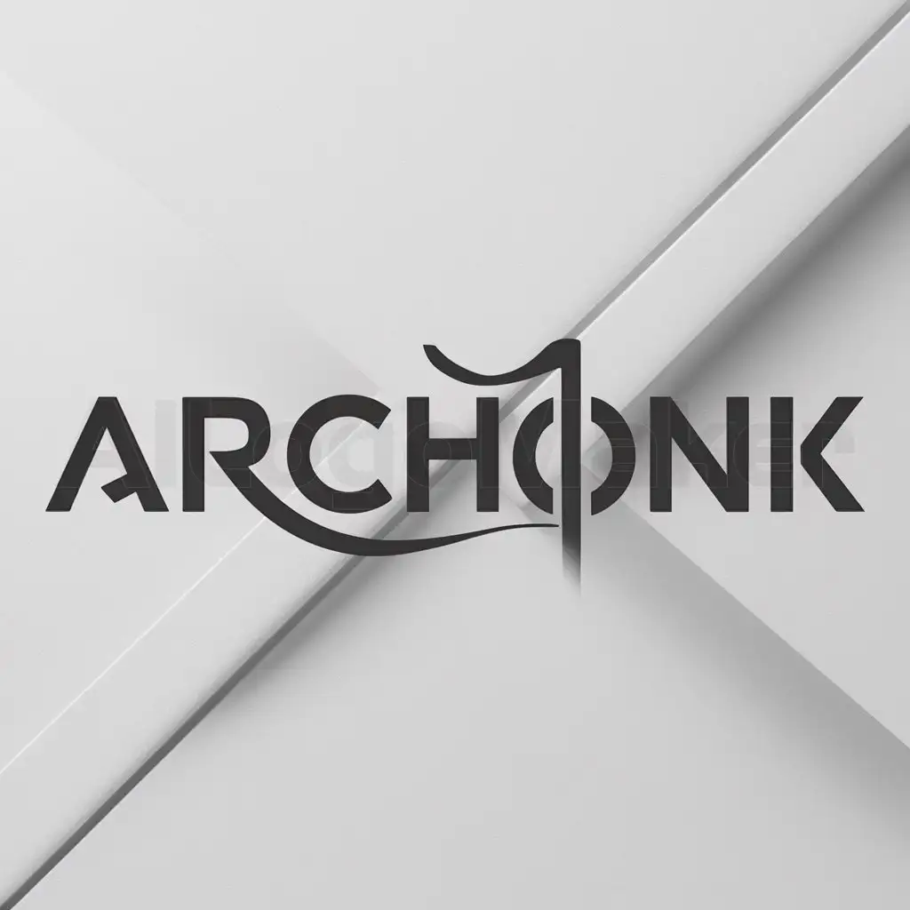 a logo design,with the text "Archonk", main symbol:Archonk,Moderate,clear background