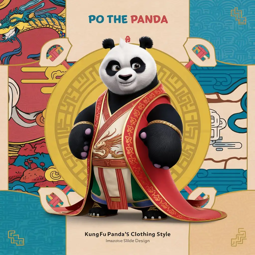 Kung-Fu-Panda-Inspired-Clothing-Showcase-Slide-Design
