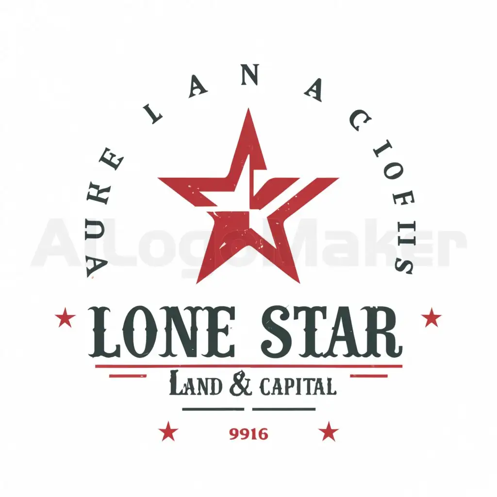 LOGO-Design-For-Lone-Star-Land-and-Capital-Bold-Star-Emblem-on-Clean-Background