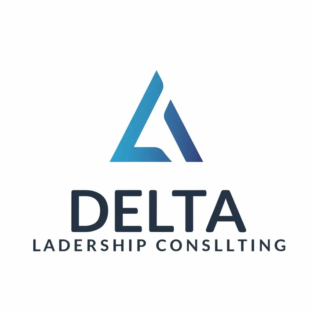 a logo design,with the text "Delta Leadership Consulting", main symbol:Delta,Moderate,clear background
