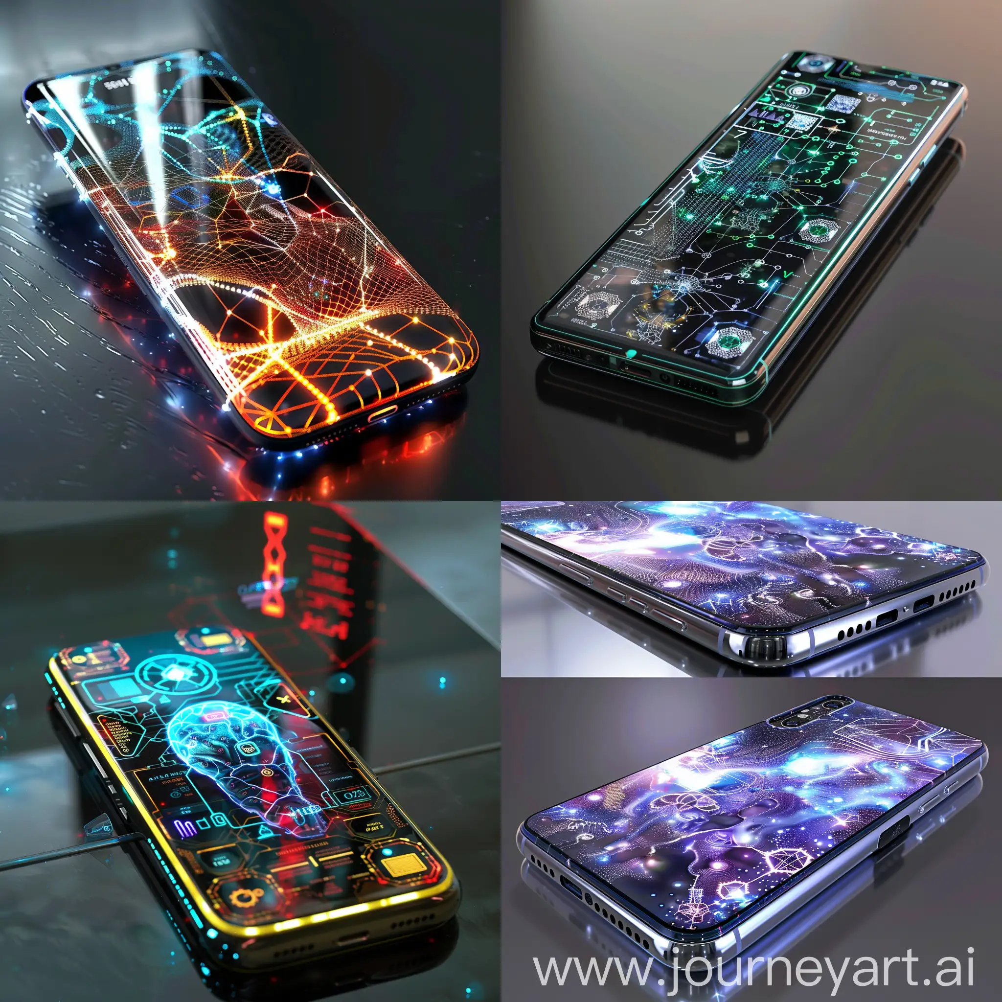 Futuristic-Smartphone-with-Quantum-Processors-and-Holographic-Projectors