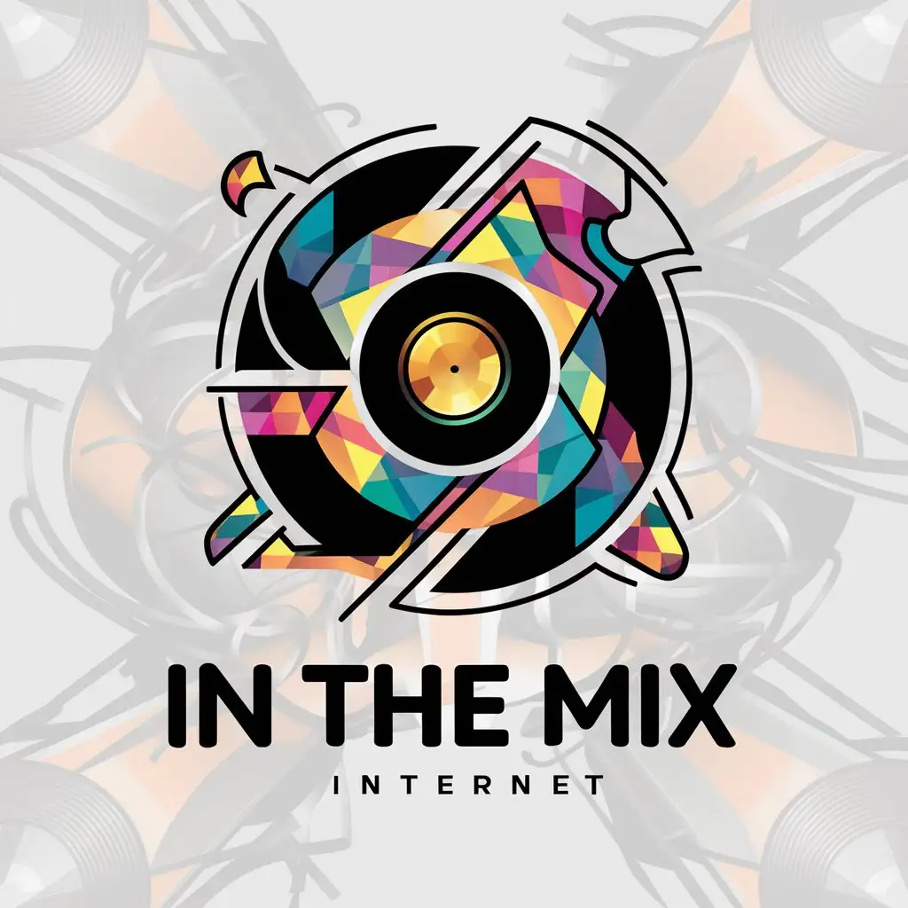 a logo design,with the text "In The Mix", main symbol:Party,complex,be used in Internet industry,clear background