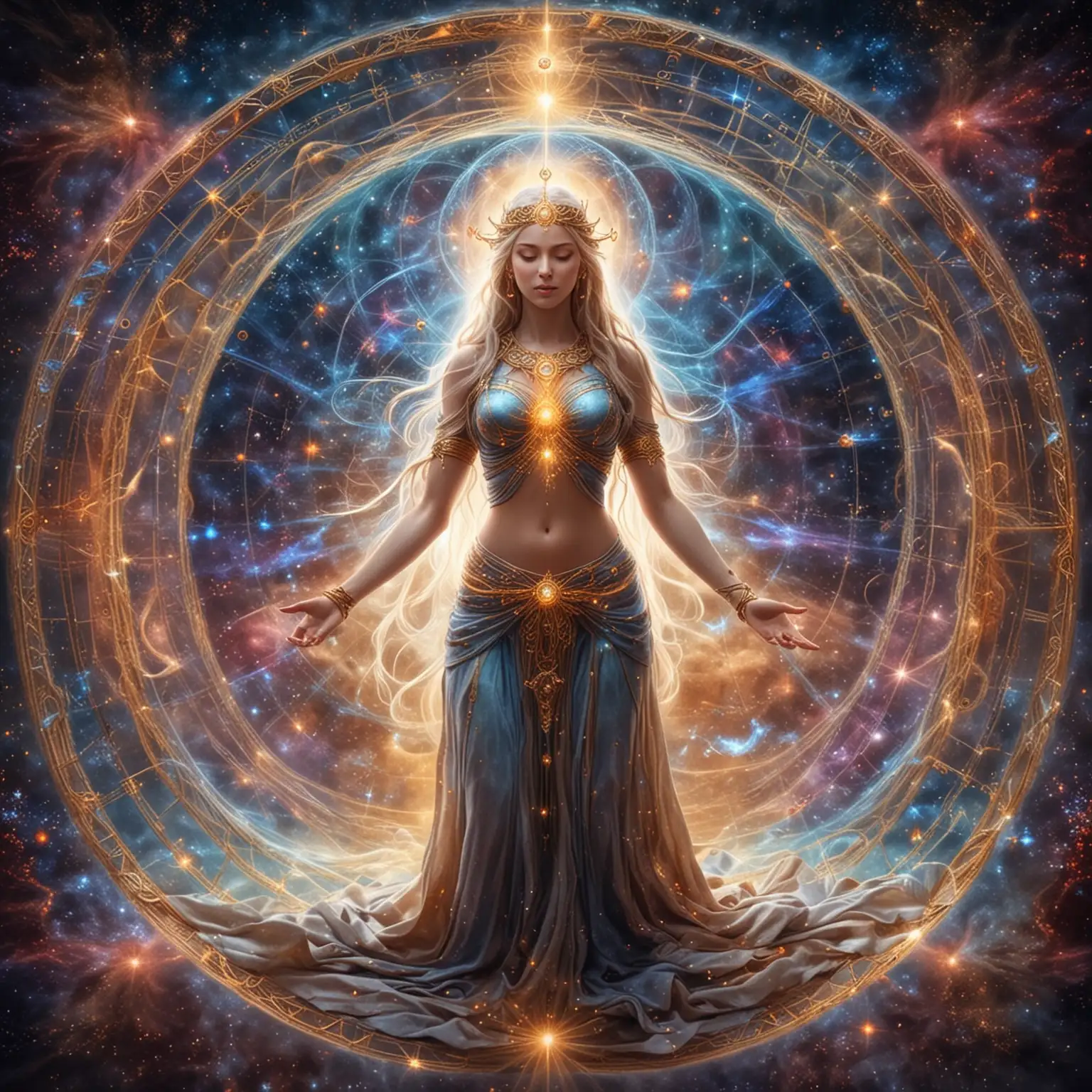 Mystical Image of Universal Laws Unveiling Cosmic Truths
