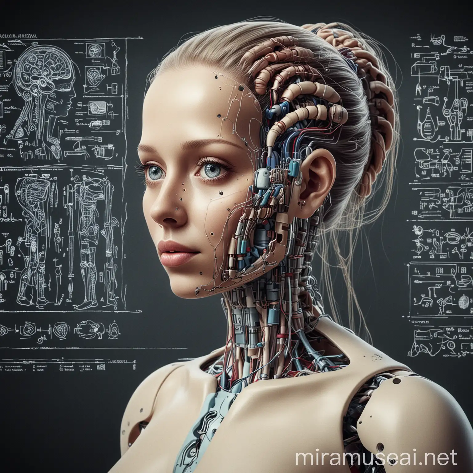 Dibujo sobre inteligencia artificial en medicina