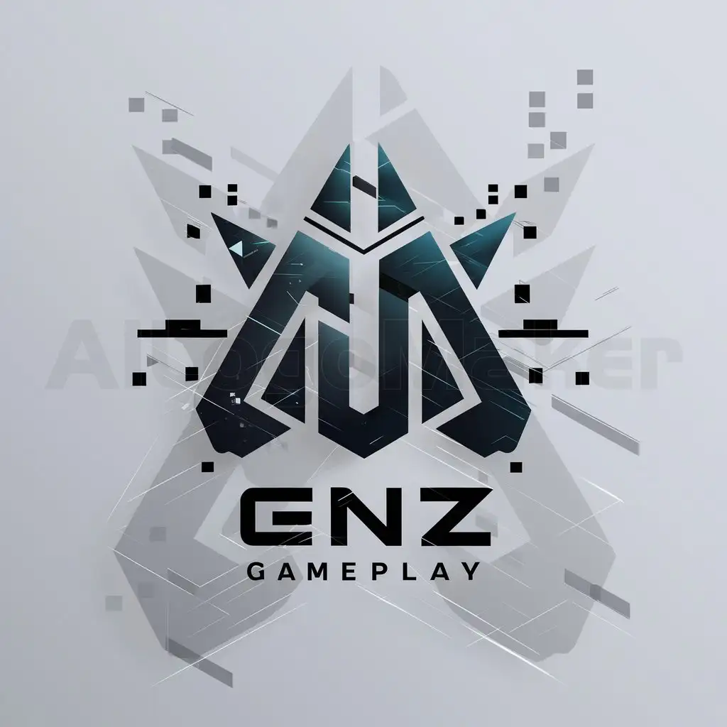 a logo design,with the text "GenZ GamePlay", main symbol:DayZ Server,complex,be used in Technology industry,clear background