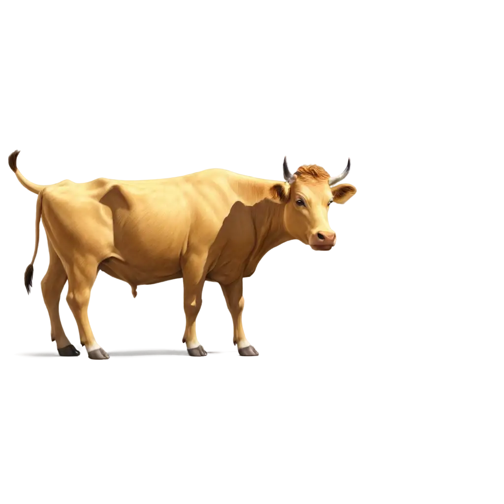 yellow cow 3d