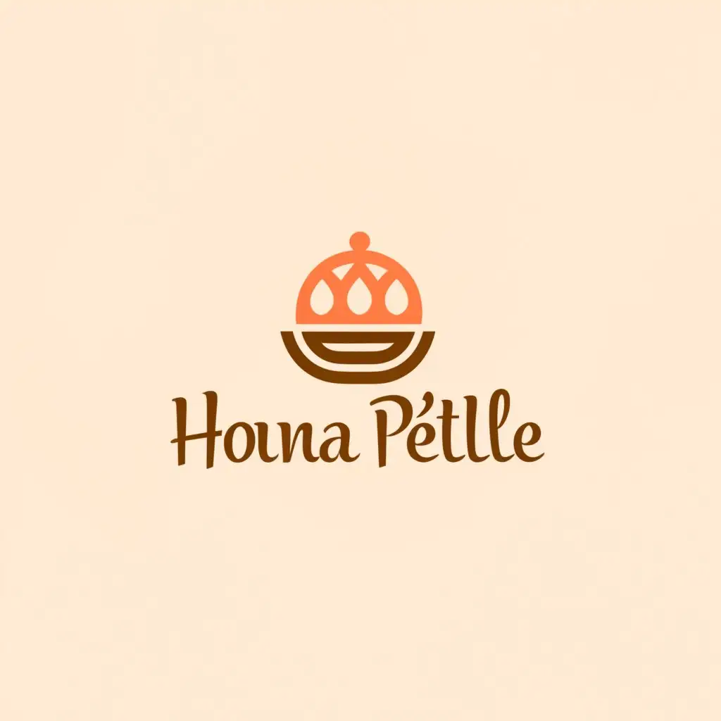 a logo design,with the text "Houna Pétille", main symbol:Armenian homemade caterer,Moderate,be used in Restaurant industry,clear background