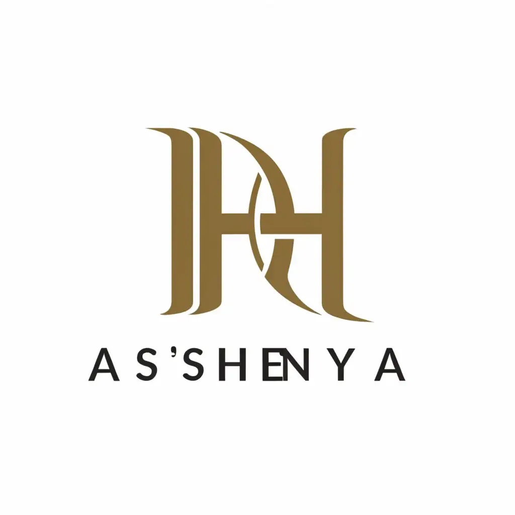 a logo design,with the text "As'Henaya", main symbol:A H,Minimaliste,be used in Beauté Spa industry,clear background